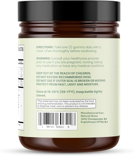 Natural Rems Sea Moss 16-in-1 Gummies with Ashwagandha & Bladderwrack — view 8
