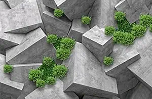 Swastik Interiors Non Woven Embossed Customize 3D Wallpaper Print Indore Wall Mural for Living Room Bedroom (Width 12 X Height 10 Feet_Multi Colour)