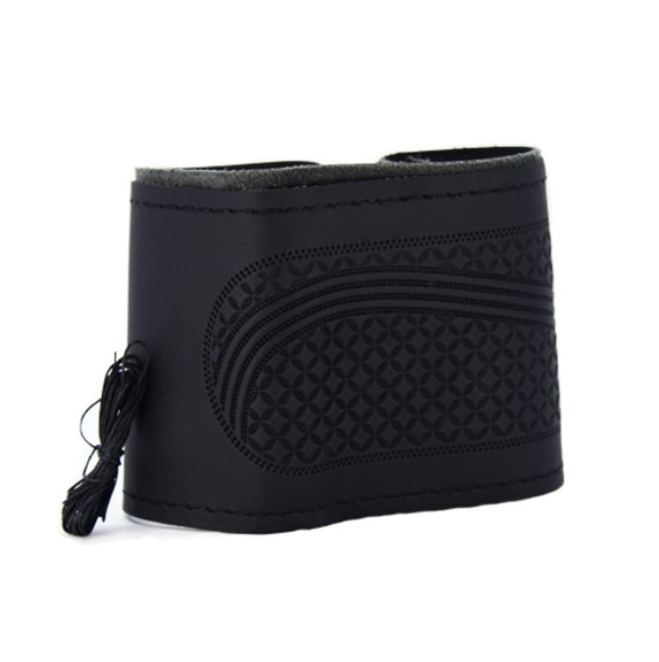 Art Leather Breathable Fabric Universal Car Stitching Steering Wheel Cover (Pattern-1)-image-16
