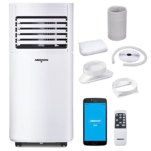 MEDION Aire acondicionado móvil inteligente (incl. kit de ventana, silencioso, 3 en 1,...