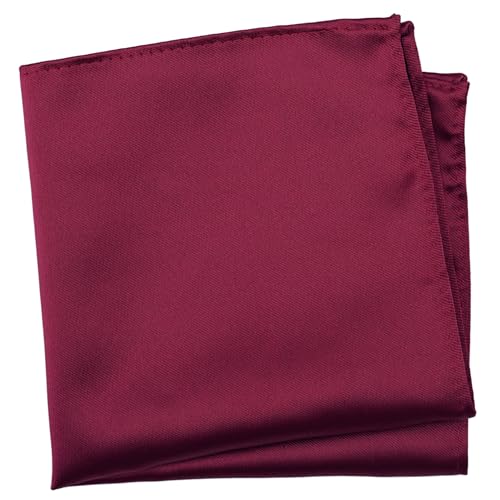Image of Boy's Solid Tie with Pocket Square Set, Regular Necktie for Children and Kids, Self-Tied