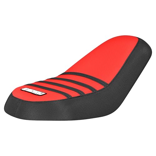 Enjoy Mfg Seat Cover - Compatible with Coleman B200RSV_B200RS Mini Bike #579 (Black Sides/Red top/Black Ribs)