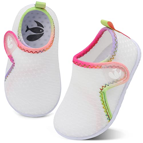 Image of FEETCITY Baby Boys Girls Water Sport Shoes Barefoot Kids Aqua Socks Quick-Dry Beach Swim Pool Shoes