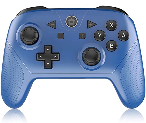 Wireless Switch Controller for Switch/Switch Lite,Y Team Enhanced Switch Pro Remote Controller Gamepad with NFC Function,Turbo Dual Vibration, Screenshot ,6 Axis Motion Control (Blue)