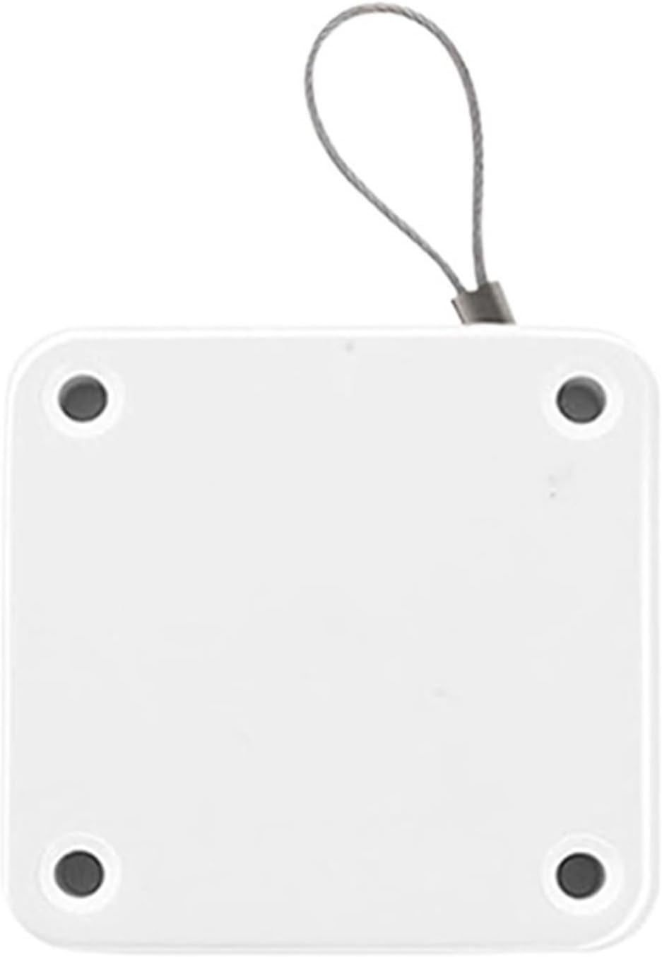 Upgraded Punch-Free Screen Door Closer, Sliding Auto with Steel Drawstring for Bathroom, Bedroom(White 1pcs)