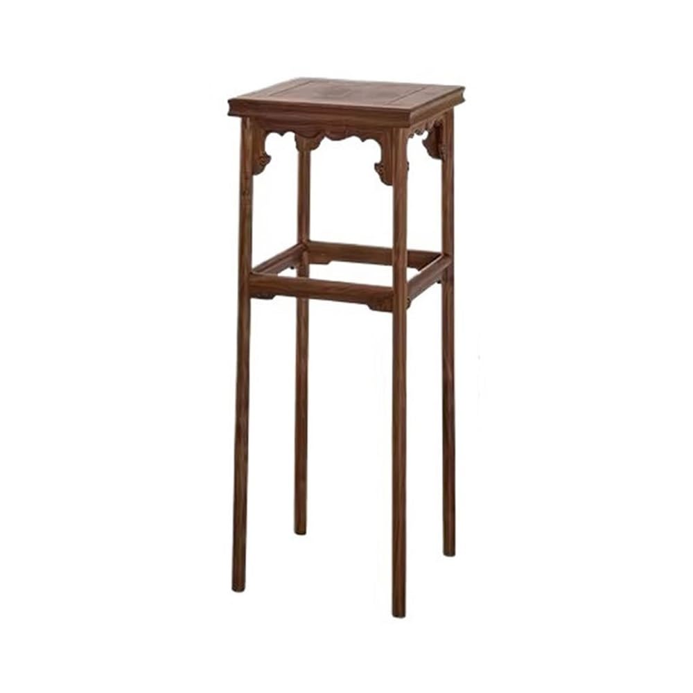 ZENY896V Home Black Walnut Antique Flower Display Stand, Living Study Tea Room Table Decor