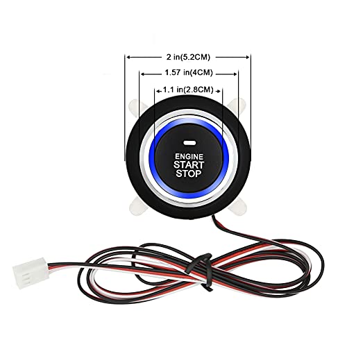 3T6B Passive Keyless Entry Car Alarm System Pke Engine Starter Push Button Vehicles Start/Stop Kit Safe Lock With 2 Smart Key (Upgrade) #TOP2