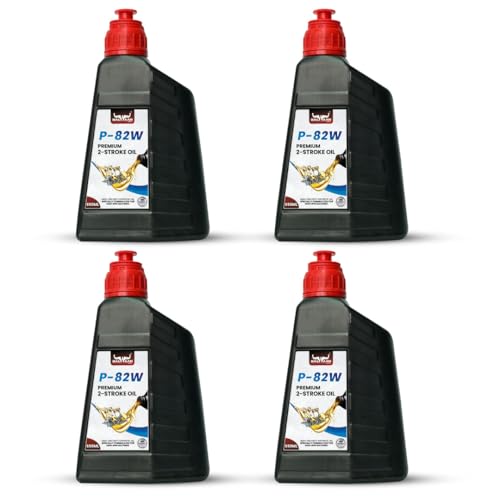 Image of Balwaan Krishi Premium 2-Stroke Engine Oil, 650ml, Low Smoke Emission with Superior Lubrication Pack of 4 | P-82W