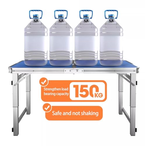 Table pliante portable camping finis les repas instables grâce à la hauteur réglable