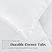 puredown® All Season Down Alternative Comforter Soft Duvet Insert Lightweight Stand-Alone Quilted Comforter with Microfiber Fill, White, Full/Queen
