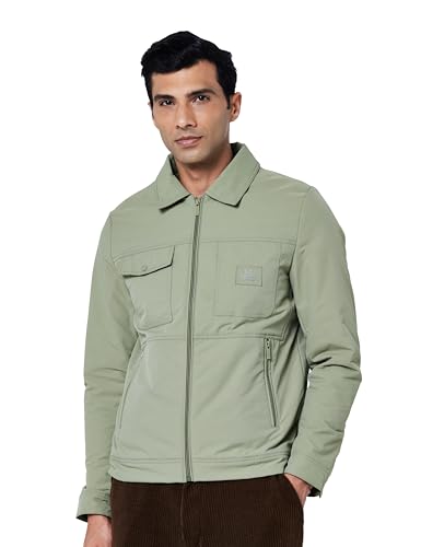 Image of Qube by Fort Collins Men's Shacket - Stylish & Trendy Shirt-Style Winter Jacket for Men