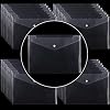 100 Pack Plastic Envelopes, 13x9 Inch Reusable Clear Polypropylene Envelope Folder with Snap Closure, A4 Size Envelope Waterproof File Folders for Home, Office Supplies