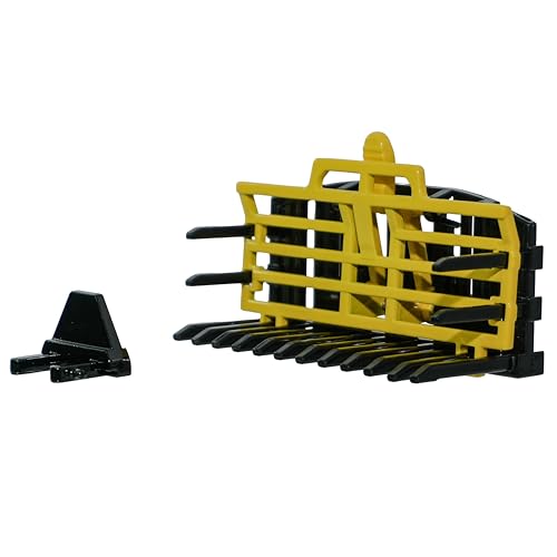 Britains Fourche à foin à chargement frontal - Tracteur moulé sous pression - Fourche à foin - Jouet de ferme à l'échelle 1:32 - Modèles d'accessoires...