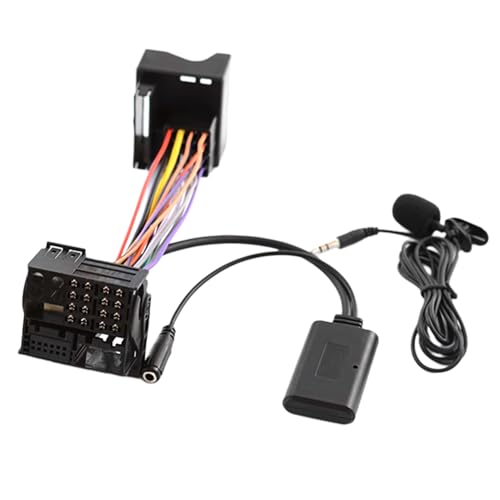Kacepar Adattatore audio Bluetooth 5.0 per auto, cavo USB a AUX, ricevitore musicale adattatore vivavoce, adattatore cavo interfaccia musicale con microfono, accessorio B-M-VV MINI C00PER