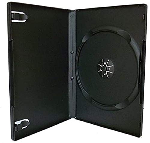 Boîtier DVD unique noir 14 mm robuste avec plastique rigide haute densité
