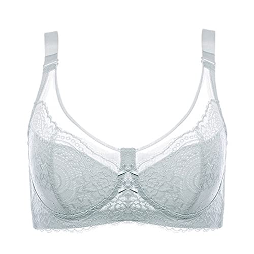 Soutien-gorge grande taille sans doublure sexy dentelle transparente