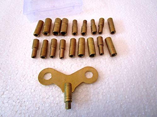 Brass Blessing 18 Piece Clock Winding Key Set - Original Brass, Odd/Even Number (5020) #TOP2