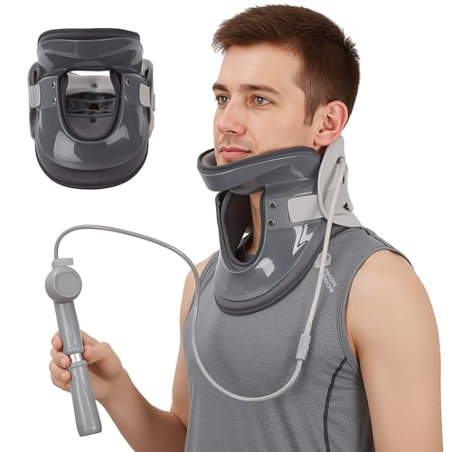 Appareil de traction cervicale avec 8 airbags intégrés pour décompression du cou et soutien réglable
