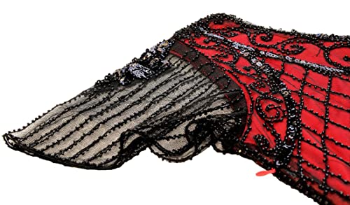 Image of Women 1920s Gatsby Vintage Sequin Flapper Fringe Party Plus Dress with 20s Accessories Set