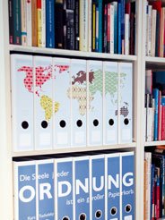 CEDON motif carte du monde : carnet relié avec couverture cartographique vintage