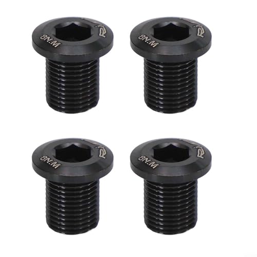 Juego de 4 pernos de cadena de bicicleta de carretera Ti aleación M8 0 75P rosca para UT6800 para R8000 R9100 para DA9000 Tornillos de repuesto para rueda de cadena Piezas de mantenimiento de