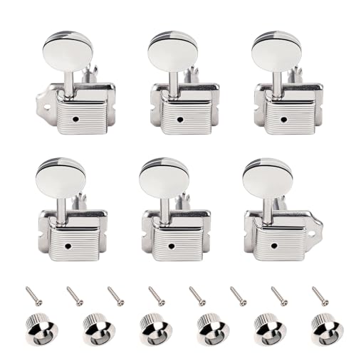 Banworks Vintage Guitar Tuning Pegs Keys 15:1 Ratio 1+4+1 Guitar String Tuning Machines 8mm (5/16