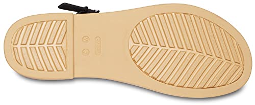 Image of Crocs Women Tulum Sandal Black /Tan 2 UK (W4)