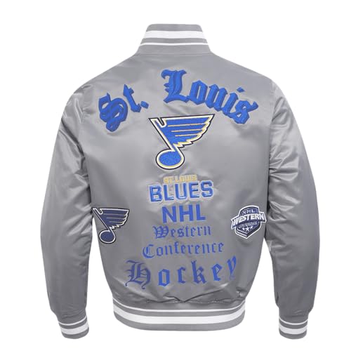 Image of Pro Standard Mens NHL Old English Satin Jacket