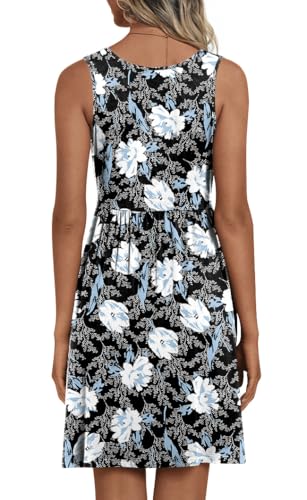 Image of CATHY 2026 Womens Casual Dress Summer Sleeveless Dresses V Neck Wrap Sexy Sundress with Pockets S-2XL