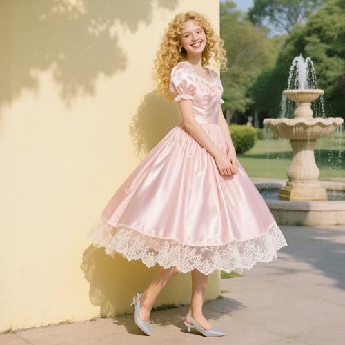 Image of PANDANINJIA Girls Dress Shoes Kitten Heels Sandals Closed Pointed Toe Slingback Flower Girl Little Big Kid Wedding Party School Pumps Shoes