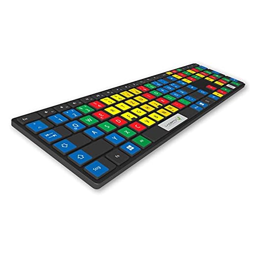 Lacerto® | 11 x 13 mm tysk tangentbordsdekal med färgkodning (10 fingersystem) – set inkl. numeriskt tangentbord och extra knappar – för stationär dator och laptop – lära sig skriva för barn och vuxna