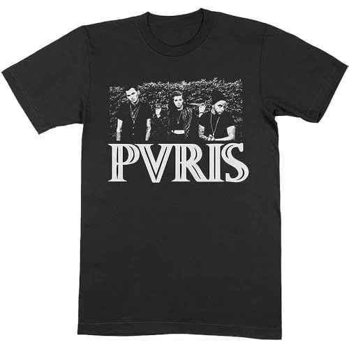 Image of Pvris Unisex Adult Photograph Cotton T-Shirt (S) (Black)