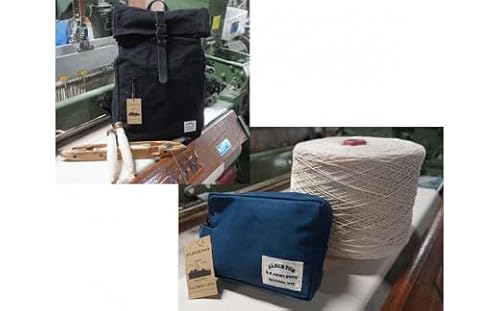 Alberton リュックサック & porch[No.051]/ バックパック カバン かばん 鞄 ポーチ 知多木綿 アルバートン 帆布 特産 愛知県 阿久比町