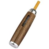 DASITON Car Ashtray Portable Ash-free Filter Ash tray walnut Cigarette Holder Creative Hand-held Ash