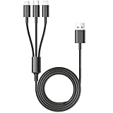 【Câble Micro USB 3 en 1 Sûr et Fiable】 Notre cable chargeur multi embout 3 en 1 tressé en nylon de 1,2 m intègre plusieurs fonctions de protection pour garantir une sécurité supplémentaire. Vous et votre famille pouvez ainsi recharger vos appareils à tout moment en toute tranquillité. Si vous avez des questions sur les cable iphone pour plusieurs appareils, n'hésitez pas à nous contacter.