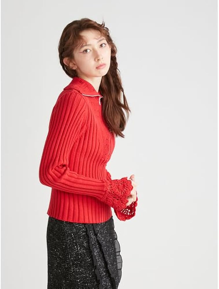 [ファーファー] ハーフジップカラーセーター RWNT234064 Amazon | [ファーファー] ハーフジップカラーセーター RWNT234064