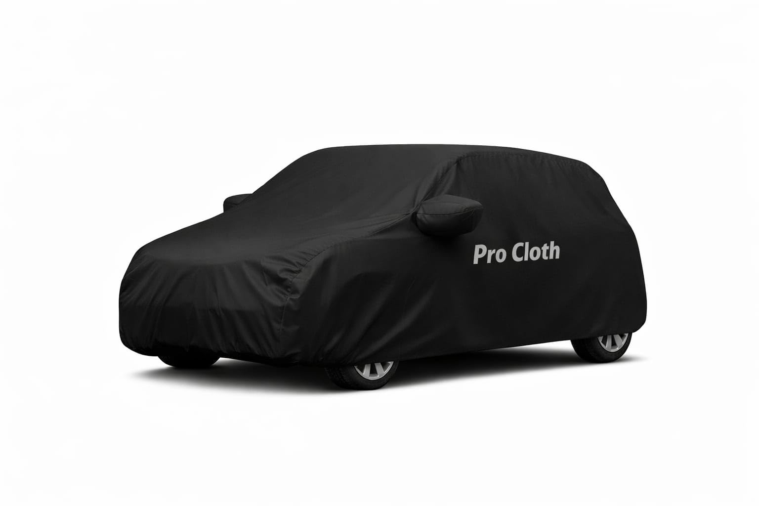 Pro Cloth Car Body Cover for Alto K10, Waterproof, Dustproof, UV Protection, Heat Resistant, with Mirror Pockets, Black-image-35