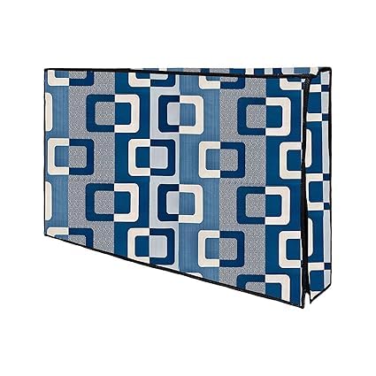 TV Cover for 32 Inch LED LCD, Blue Geometric Pattern-image-39