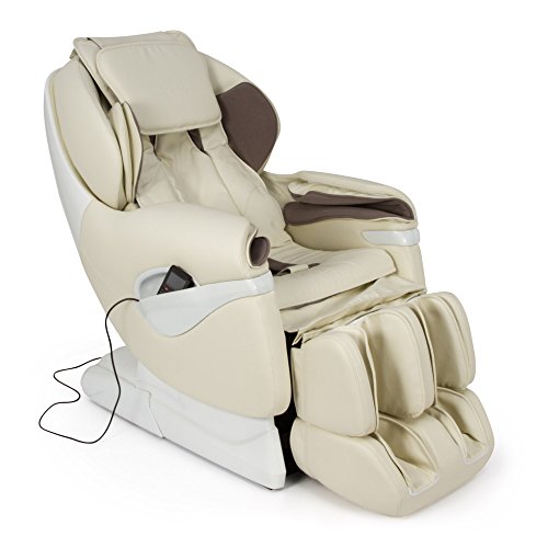 SAMSARA® Sillon de masaje 2D - Beige (modelo 2020) - Sofa masajeador electrico de relax con shiatsu - Silla butaca con presoterapia, gravedad cero, calor y USB - Garantía 2 Años