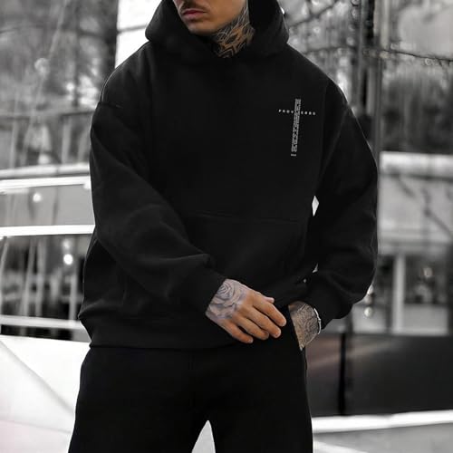 Christian Hoodies for Men Inspirational Religious Faith Cross Sweatshirts Vintage Bible Verse Graphic Hoodie Pullover4