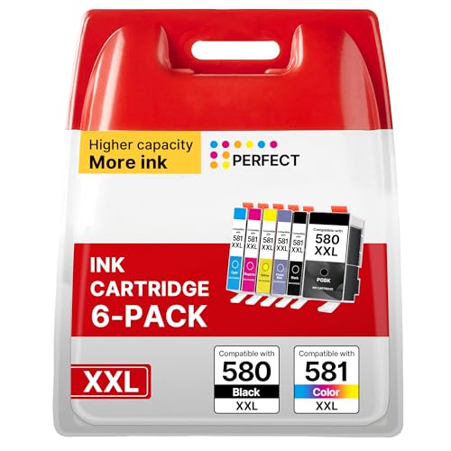 Cartouches d'encre Canon 580 581 haute densité pour des impressions nettes