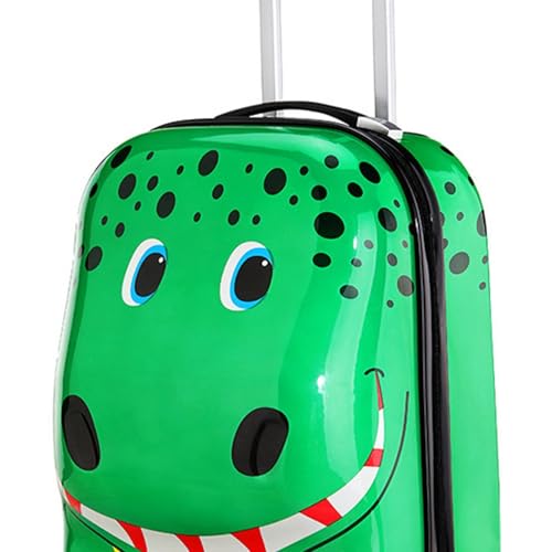 18 inch Kids Luggage Hard Shell Rolling Suitcase with 3D Dinosaur Design Compact Carry On Travel Case for Boys Girls4
