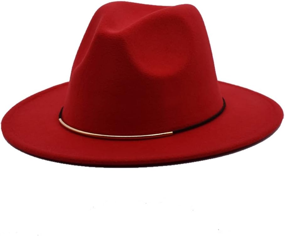 Fedoras for Women Spring Wool Hats Men Black Jazz Caps Wide Brim Gentleman Elegant Chapeau Femme