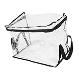 CRILSTYLEO Große Transparente Buch aufbewahrungsbox mit Hoher Kapazität Klarer Buch organizer für Klassenzimmer und Zuhause Multifunktionale Buchablage Schwarze Mittelgroße Lagerbox