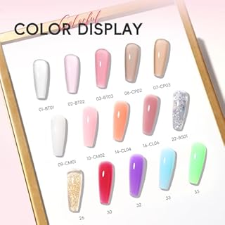 PEACECOLOR Kit Unghie Gel Completo 15 Colore 16ml Kit Ricostruzione Unghie Gel con Lampada UV, Base Top e Matt Coat e Strumenti per Unghie, per Fai Da Te a Casa