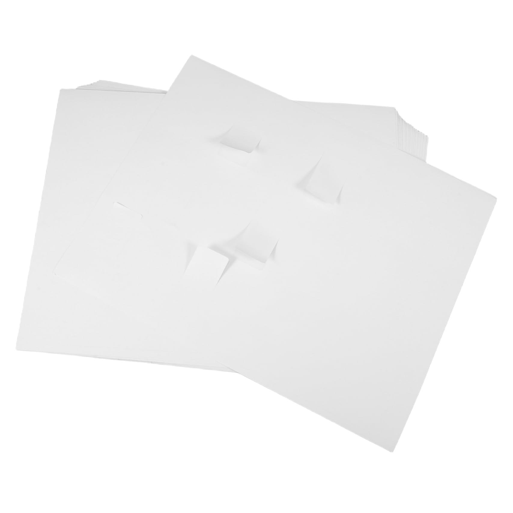 Uonlytech 100pezzi Etichette Bianche Vuote per Indirizzo Stampabile Adesivo per Spedizione Buste e Ufficio Carta per Stampanti