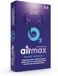 Airmax separator do nosa | 76% więcej powietrza | stoper do chrapania | lepszy sen i wypoczęte budzenie | lepsze oddychanie | dwa sztuki w rozmiarze S (mały) | swobodne oddychanie przez nos | dla mężczyzn i kobiet | gratis do w