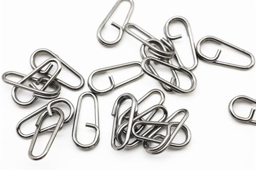 Conectores para señuelos de acero inoxidable 200 pcs 18mm miniatura 7