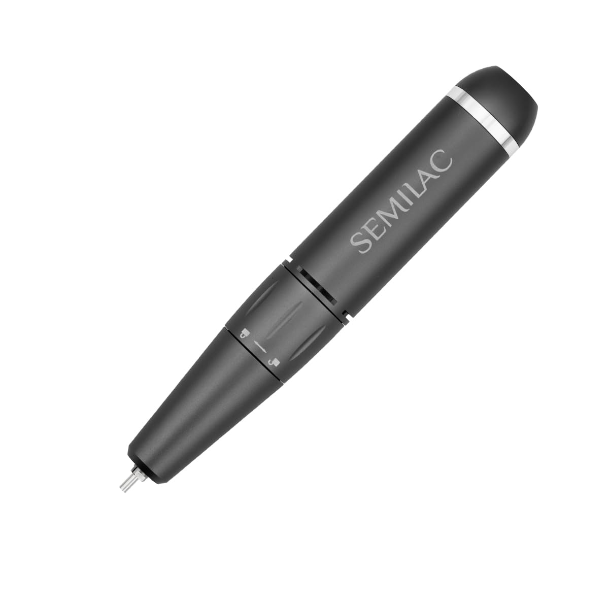 Semilac Fresa de uñas Mini Pen Black Edition – Lima de uñas eléctrica compacta 30.000 rpm, silenciosa y potente, carga USB, ideal para manicura y pedicura en casa