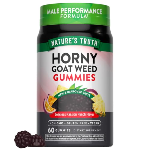 Nature's Truth Horny Goat Weed Gummies | 60 Count | with Maca Root